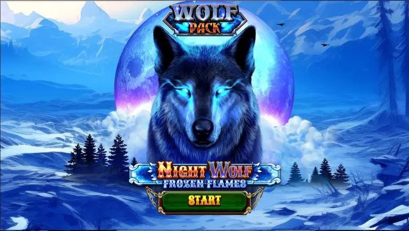 Night Wolf – Frozen Flames  Real Money Slot made by Spinomenal - Introduction Screen