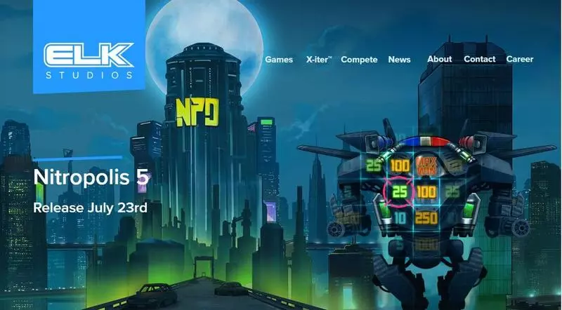 Nitropolis 5  Real Money Slot made by Elk Studios - Introduction Screen