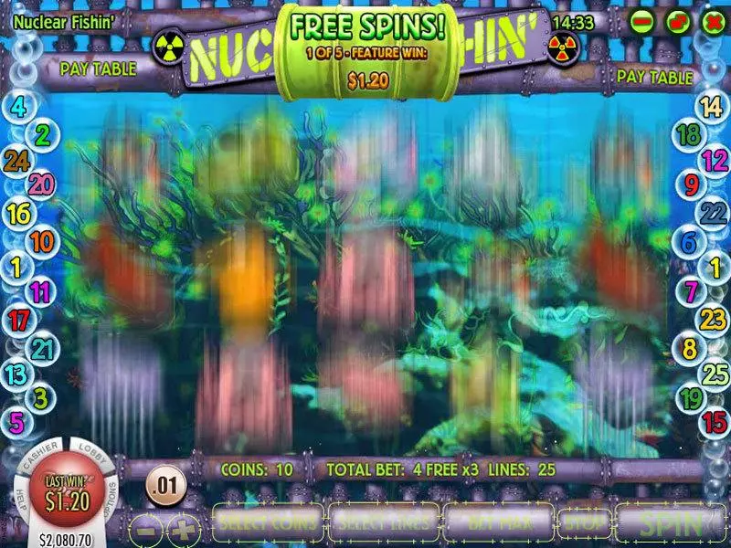 Nuclear Fishin  Real Money Slot made by Rival - Bonus 2