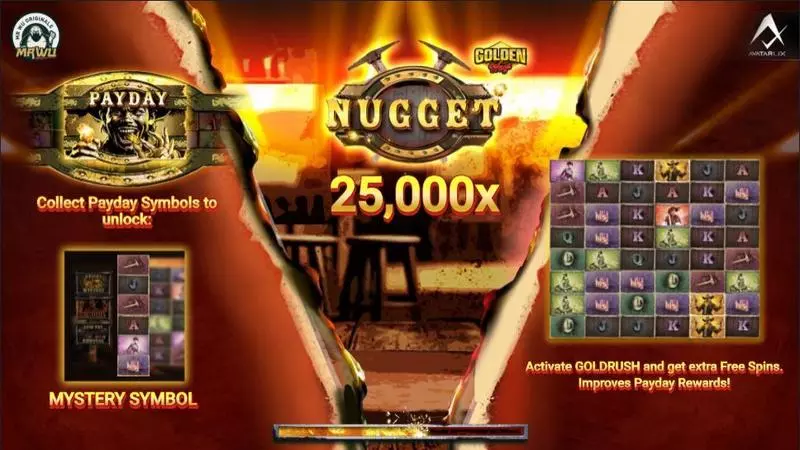 Nugget  Real Money Slot made by AvatarUX - Introduction Screen