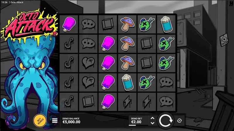 Octo Attack  Real Money Slot made by Hacksaw Gaming - Main Screen Reels