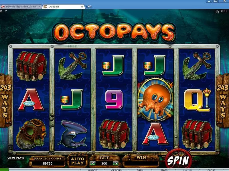 Octopays  Real Money Slot made by Microgaming - Main Screen Reels