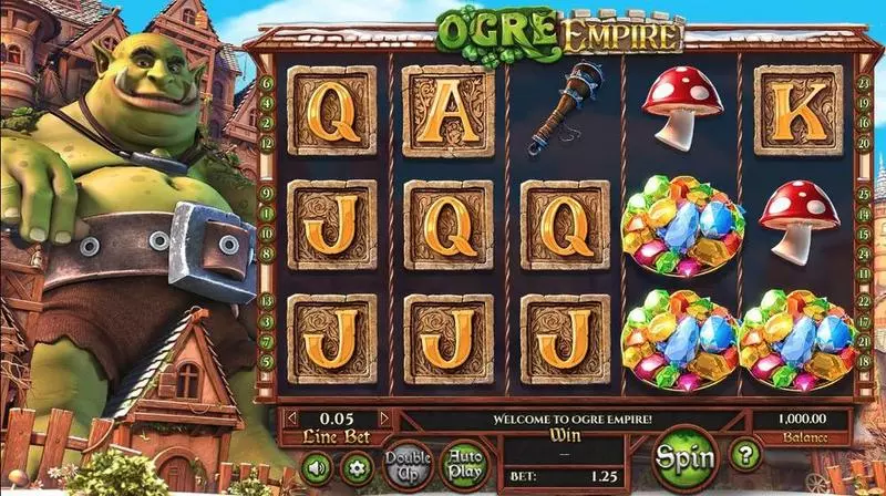Ogre Empire  Real Money Slot made by BetSoft - Main Screen Reels