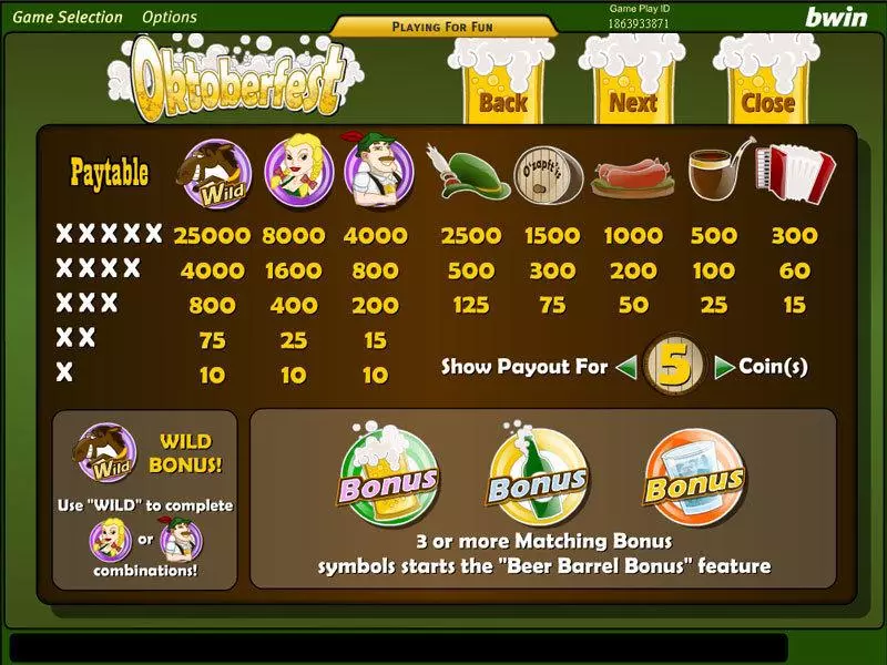 Oktoberfest  Real Money Slot made by Amaya - Info and Rules