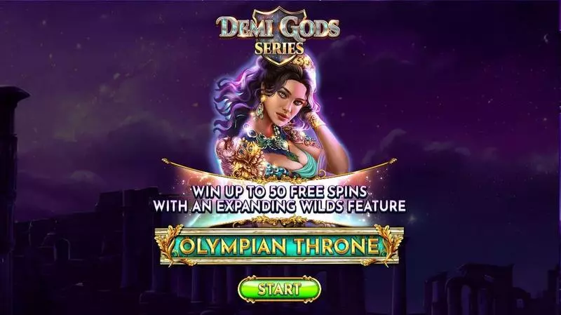 Olympian Throne  Real Money Slot made by Spinomenal - Introduction Screen