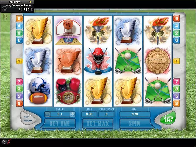 Olympic  Real Money Slot made by GamesOS - Main Screen Reels