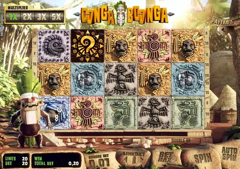 Oonga Boonga  Real Money Slot made by Sheriff Gaming - Main Screen Reels