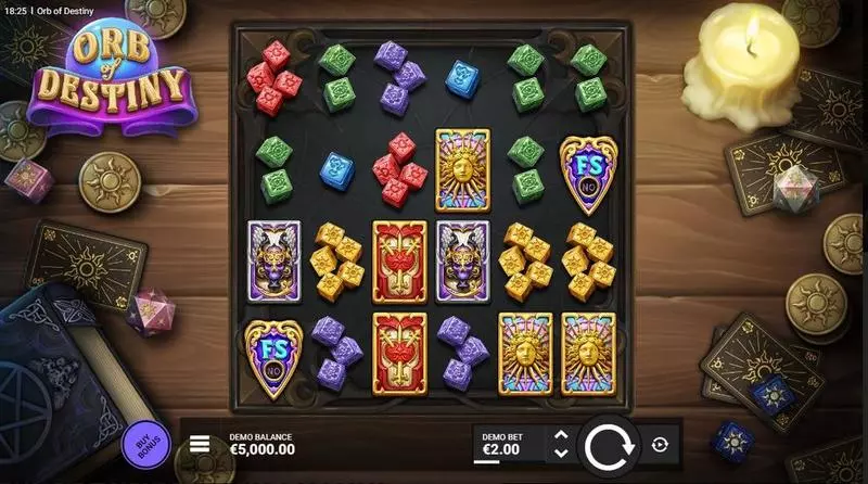 Orb of Destiny  Real Money Slot made by Hacksaw Gaming - Main Screen Reels
