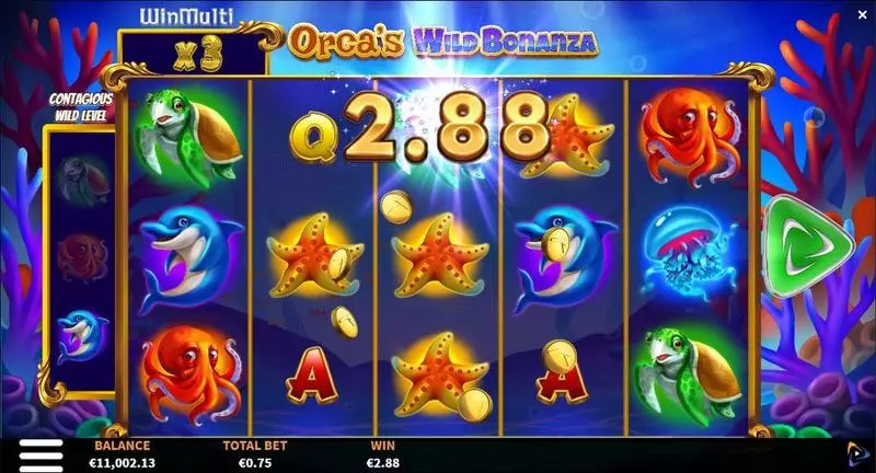 Orca's Wild Bonanza  Real Money Slot made by ReelPlay - Winning Screenshot