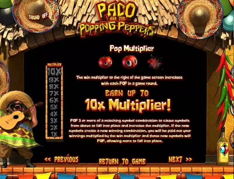 Paco & P. Peppers  Real Money Slot made by BetSoft - Bonus 1