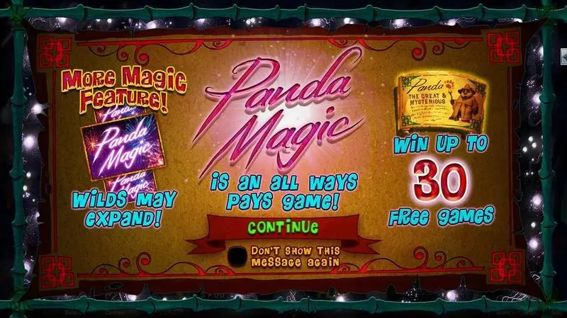 Panda Magic  Real Money Slot made by RTG - Info and Rules