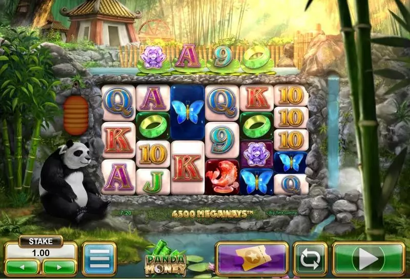 Panda Money  Real Money Slot made by Big Time Gaming - Main Screen Reels