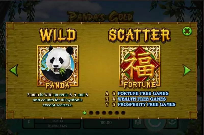 Panda's Gold  Real Money Slot made by RTG - Bonus 1