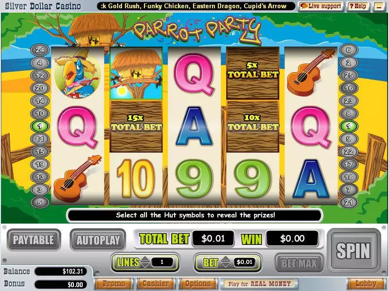 Parrot Party  Real Money Slot made by WGS Technology - Bonus 1