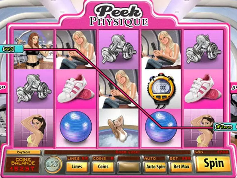Peak Physique  Real Money Slot made by Saucify - Main Screen Reels