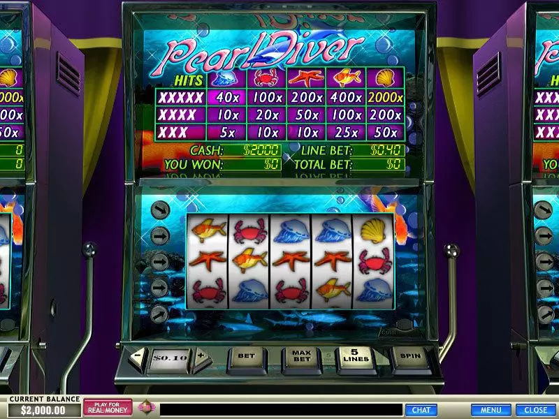 Pearl Diver  Real Money Slot made by PlayTech - Main Screen Reels
