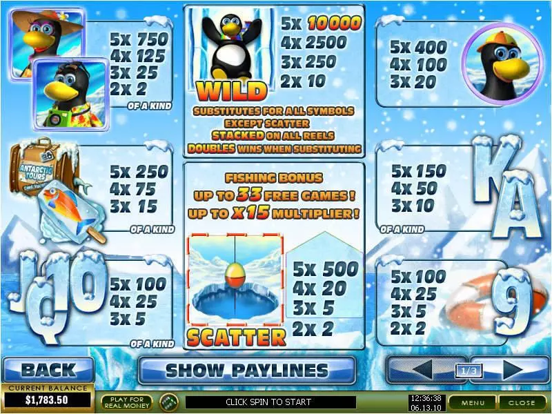 Penguin Vacation  Real Money Slot made by PlayTech - Info and Rules