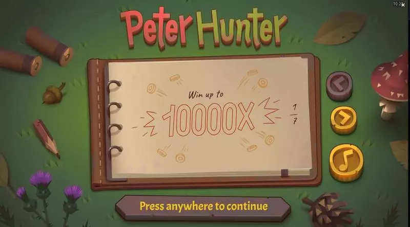 Peter Hunter  Real Money Slot made by Peter&Sons - Introduction Screen