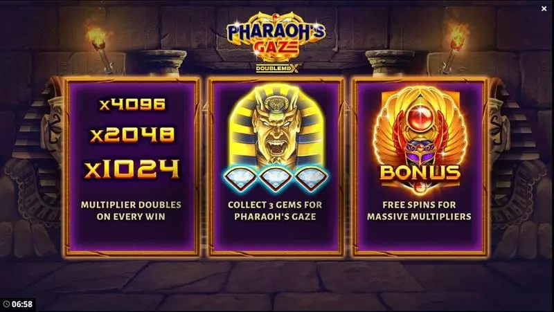 Pharaoh’s Gaze DoubleMax  Real Money Slot made by Bang Bang Games - Info and Rules