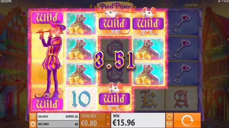 Pied Piper  Real Money Slot made by Quickspin - Winning Screenshot