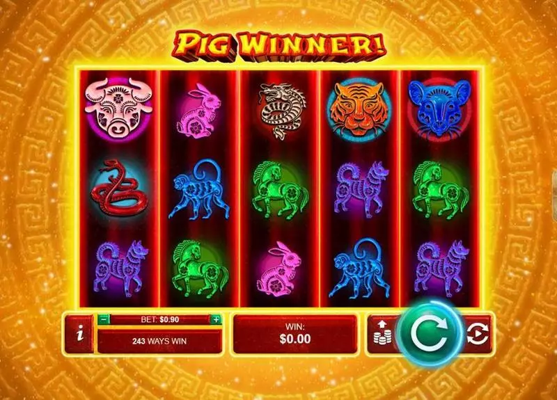 Pig Winner  Real Money Slot made by RTG - Main Screen Reels