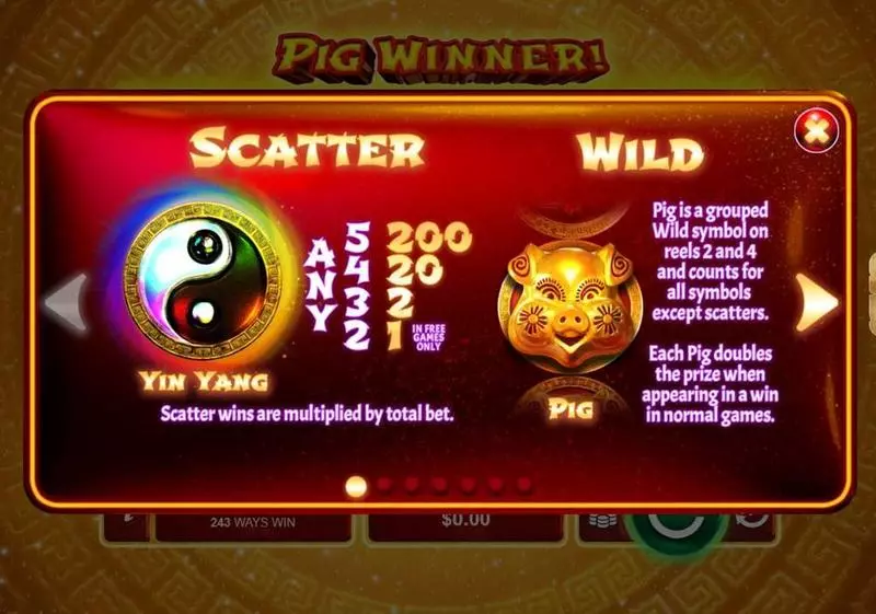 Pig Winner  Real Money Slot made by RTG - Info and Rules