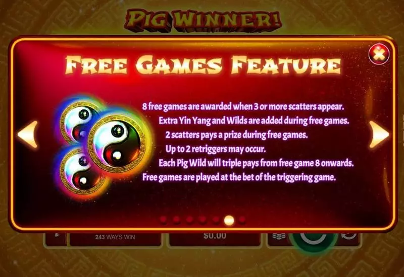 Pig Winner  Real Money Slot made by RTG - Free Spins Feature