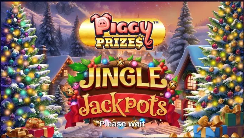 Piggy Prizes - Jingle Jackpots  Real Money Slot made by Greentube - Introduction Screen