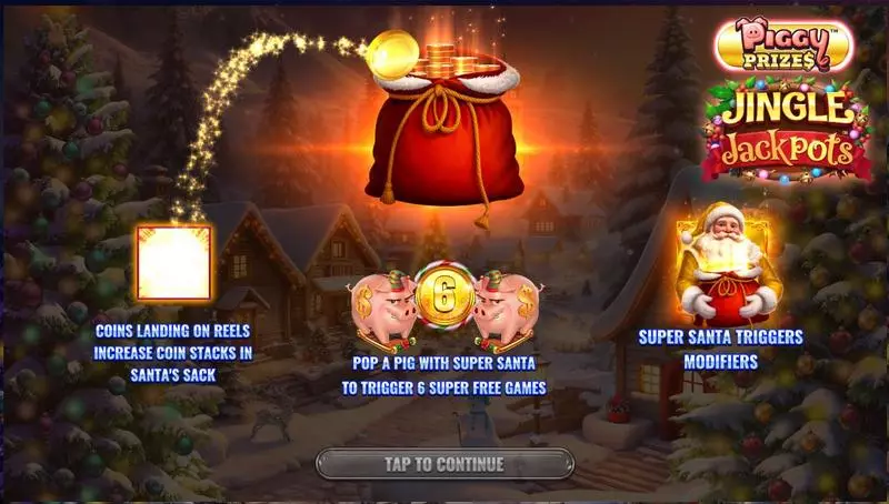 Piggy Prizes - Jingle Jackpots  Real Money Slot made by Greentube - Info and Rules