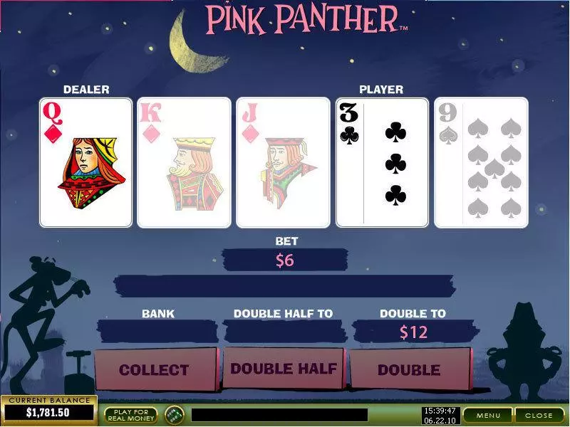 Pink Panther  Real Money Slot made by PlayTech - Gamble Screen