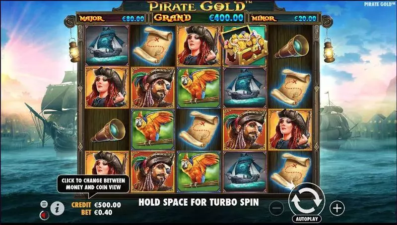 Pirate Gold  Real Money Slot made by Pragmatic Play - Main Screen Reels