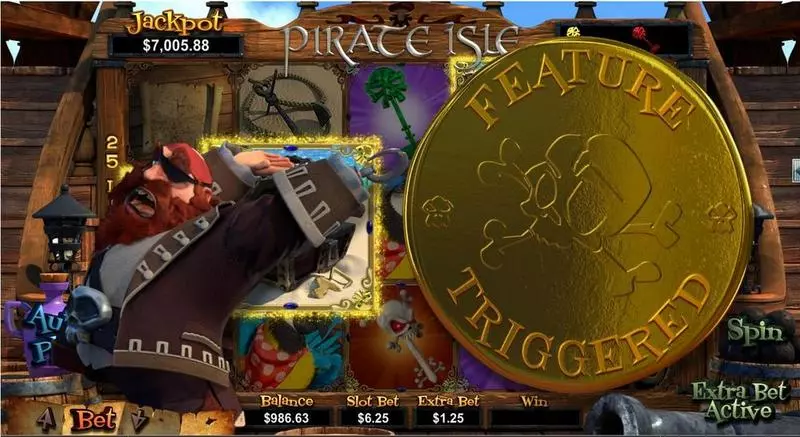 Pirate Isle - 3D  Real Money Slot made by RTG - Bonus 2