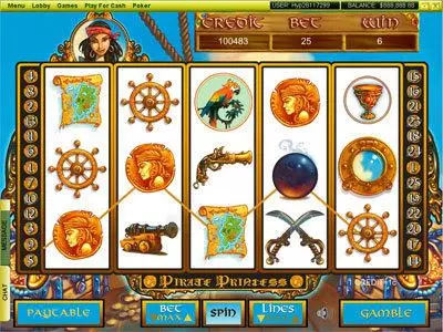 Pirate Princess  Real Money Slot made by Player Preferred - Main Screen Reels