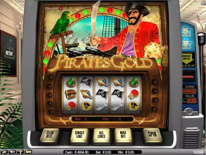 Pirates Gold  Real Money Slot made by NetEnt - Main Screen Reels