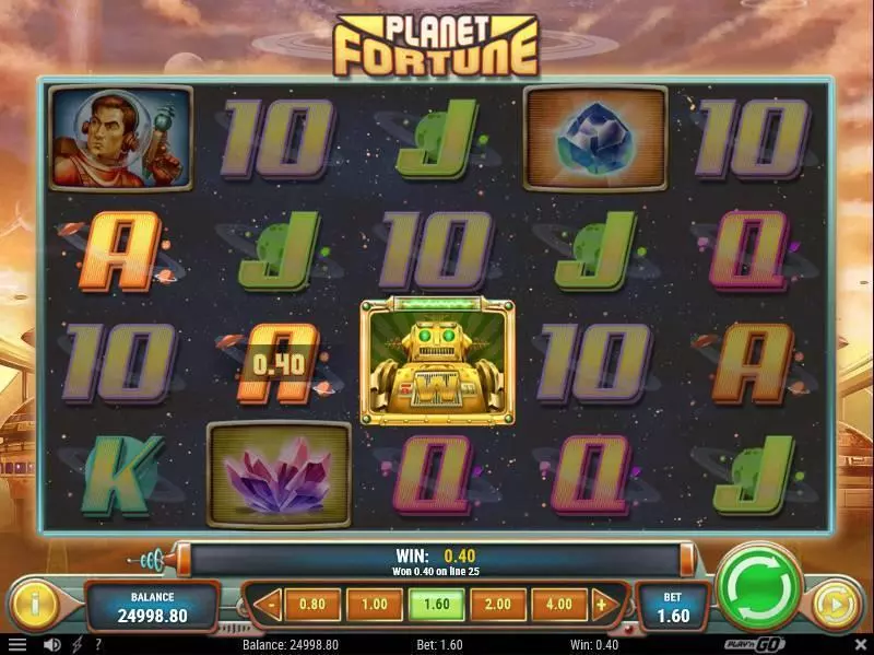 Planet Fortune  Real Money Slot made by Play'n GO - Main Screen Reels