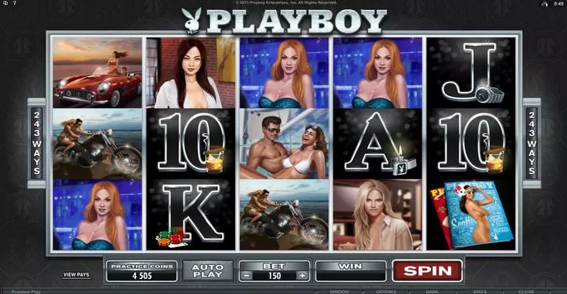 Playboy  Real Money Slot made by Microgaming - Main Screen Reels