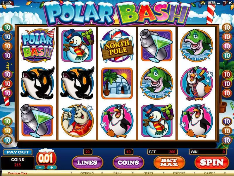 Polar Bash  Real Money Slot made by Microgaming - Main Screen Reels