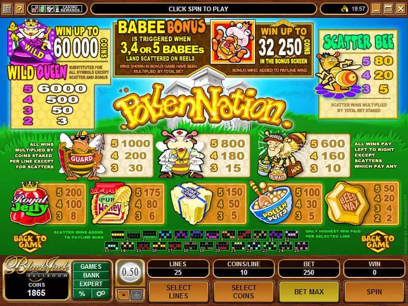 Pollen Nation  Real Money Slot made by Microgaming - Info and Rules