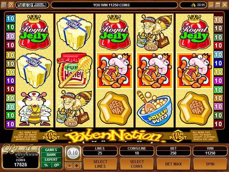 Pollen Nation  Real Money Slot made by Microgaming - Main Screen Reels