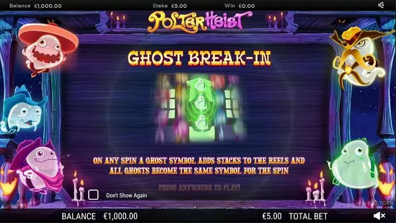 Polterheist   Real Money Slot made by NextGen Gaming - Info and Rules