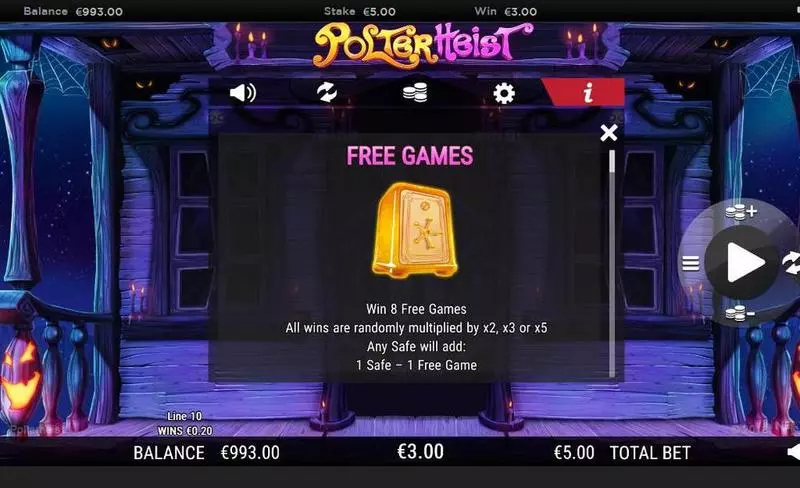 Polterheist   Real Money Slot made by NextGen Gaming - Free Spins Feature