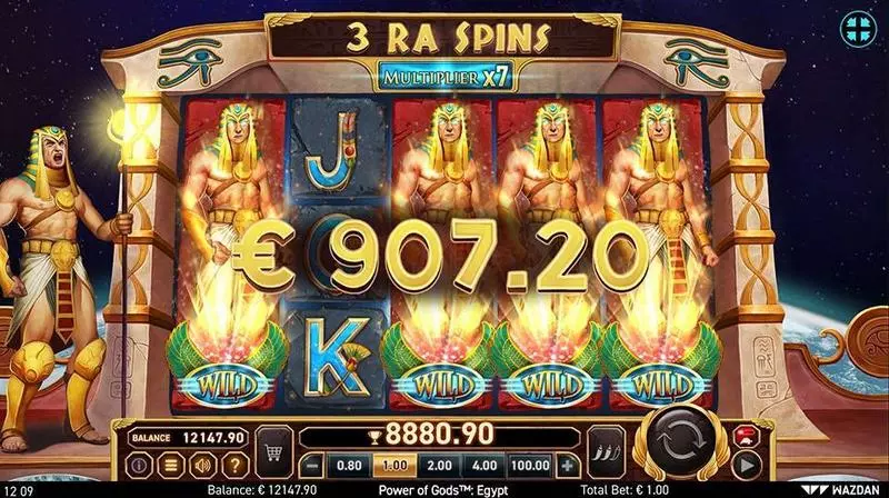 Power of Gods: Egypt  Real Money Slot made by Wazdan - Winning Screenshot
