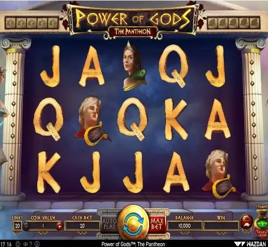 Power of Gods: The Pantheon  Real Money Slot made by Wazdan - Main Screen Reels