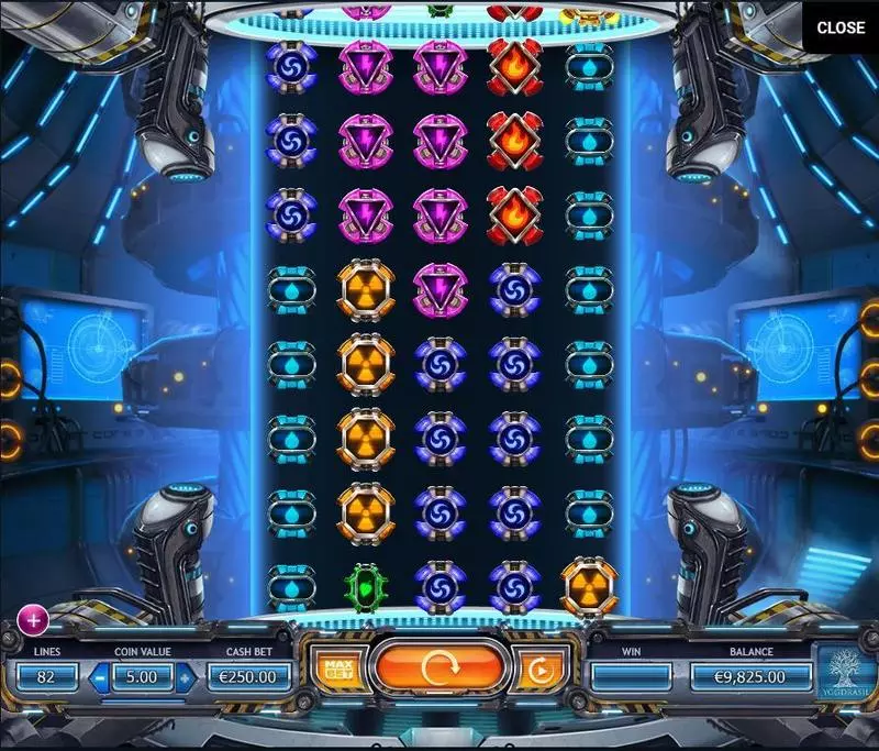 Power Plant  Real Money Slot made by Yggdrasil - Main Screen Reels