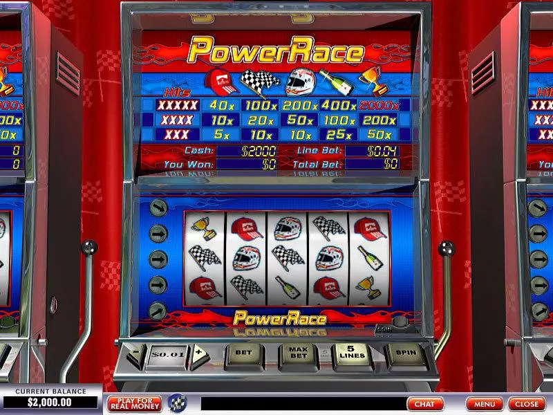 Power Race  Real Money Slot made by PlayTech - Main Screen Reels