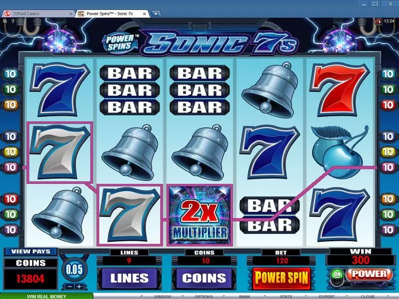 Power Spins - Sonic 7's  Real Money Slot made by Microgaming - Bonus 1