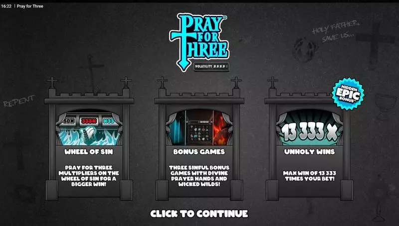 Pray for Free  Real Money Slot made by Hacksaw Gaming - Info and Rules