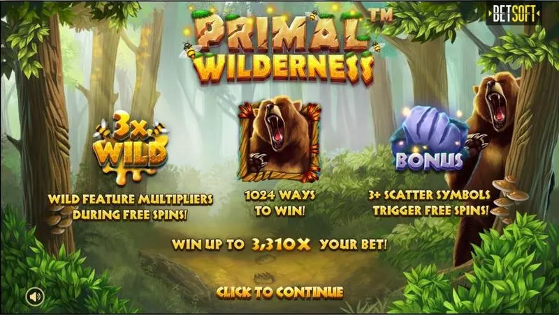 Primal Wilderness   Real Money Slot made by BetSoft - Info and Rules