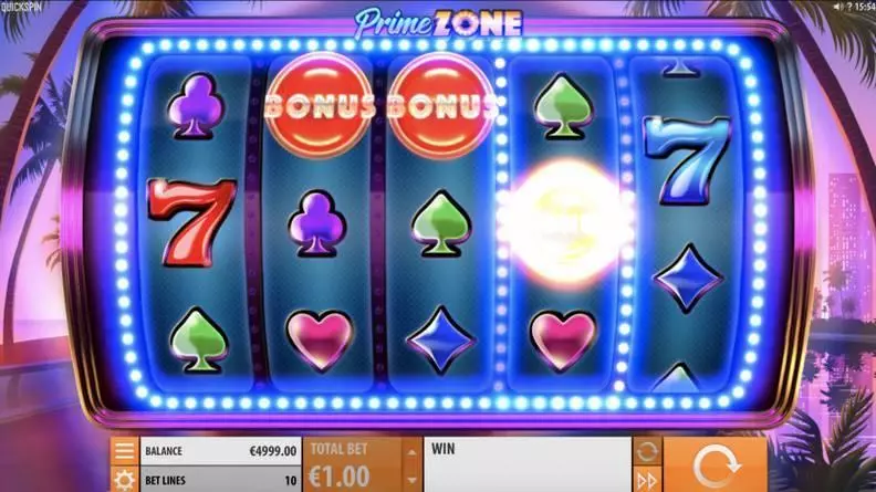 Prime Zone  Real Money Slot made by Quickspin - Main Screen Reels