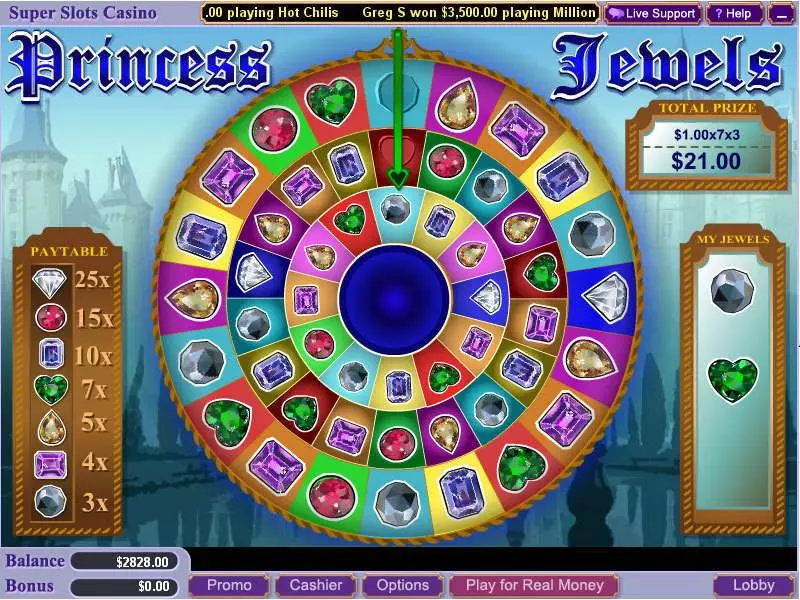 Princess Jewels  Real Money Slot made by WGS Technology - Bonus 1